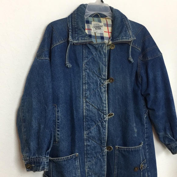 ✅Men Vintage CURRENT SEEN Jean Jacket Size M - Picture 4 of 10